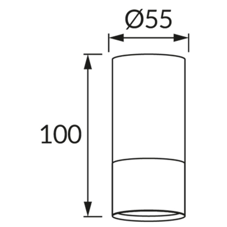 Oprawa natynkowa PUZON DWL GU10 max 35W złota IP20 STRÜHM wymiary.jpg