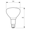 R125 IR 375W E27 230-250V CL