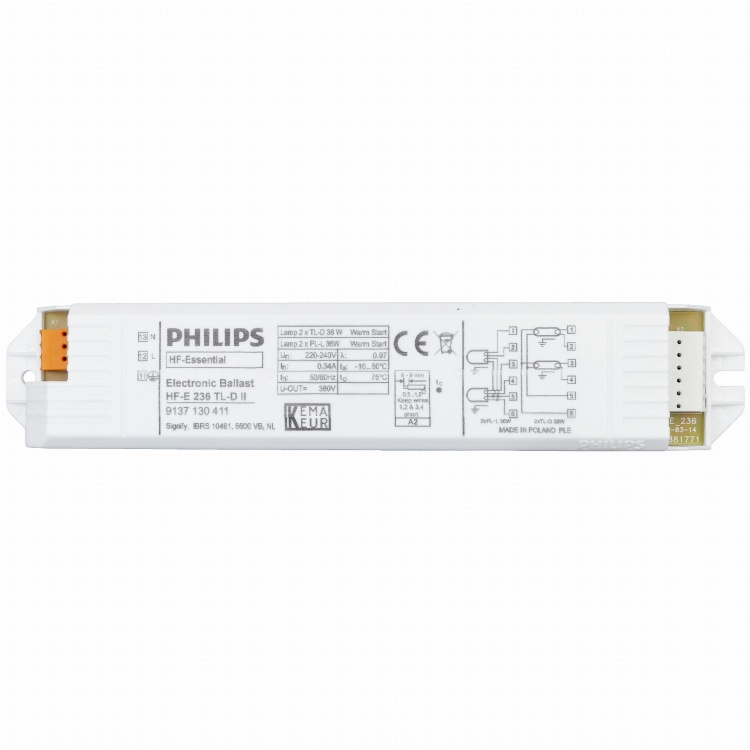 Statecznik do świetlówek HF-E II 236 TL-D 220-240V 50/60Hz PHILIPS
