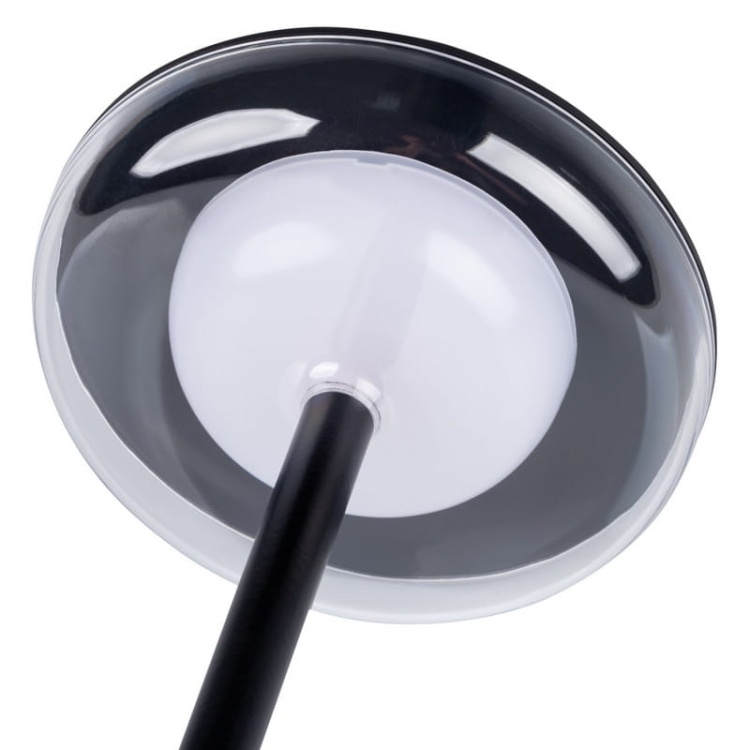 Lampa stołowa LED FLUXY 1,7W 3000K 140lm ściemnialna IP44 czarna KANLUX 37311 spód klosza.jpg