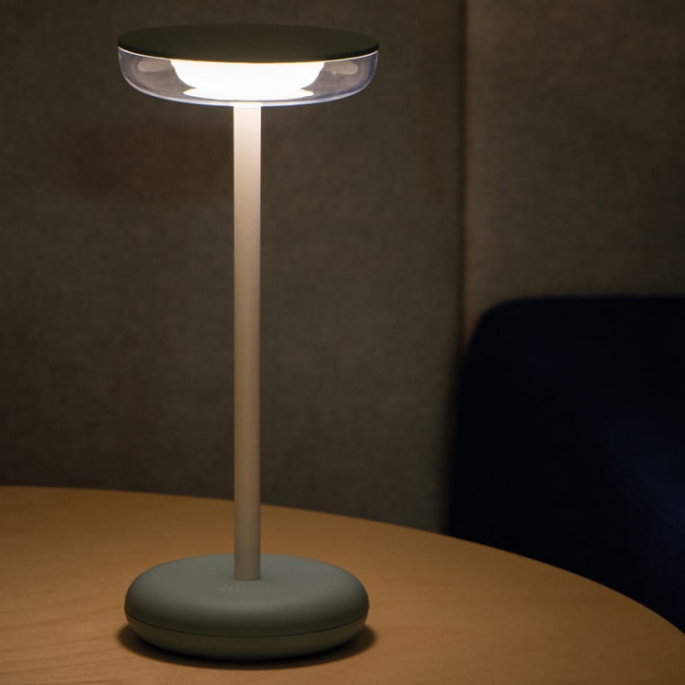 Lampa stołowa LED FLUXY 1,7W 3000K 140lm ściemnialna IP44 niebieska KANLUX 37312 ściemniona.jpg