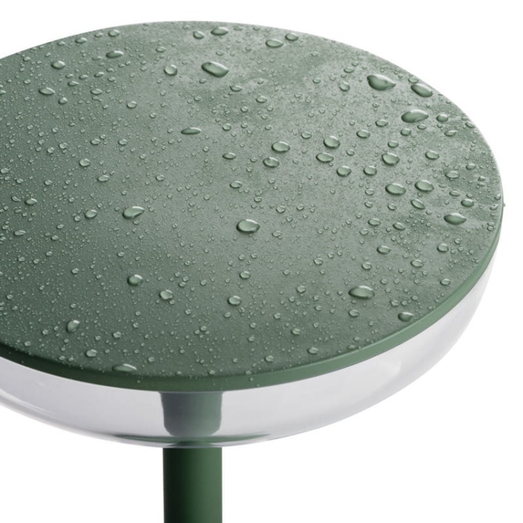 Lampa stołowa LED FLUXY 1,7W 3000K 140lm ściemnialna IP44 zielona KANLUX 37313 wodoodporność.jpg