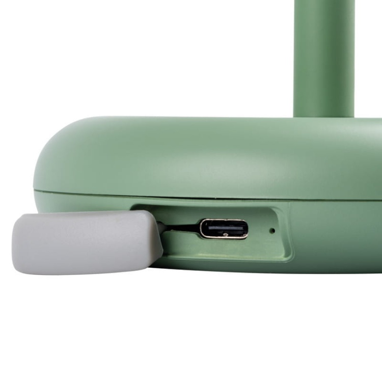 Lampa stołowa LED FLUXY 1,7W 3000K 140lm ściemnialna IP44 zielona KANLUX 37313 port USB-C.jpg