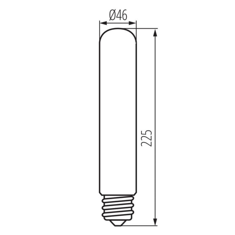 Żarówka LED XLED HP D46 E40 38W 7500lm 4000K 320° IP65 Kanlux 37347 wymiary.jpg