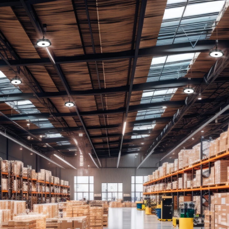 Oprawa przemysłowa LED HB PRO STRONG 200W 4000K 34000lm IP65 KANLUX 27159 aranżacja magazynu.jpg