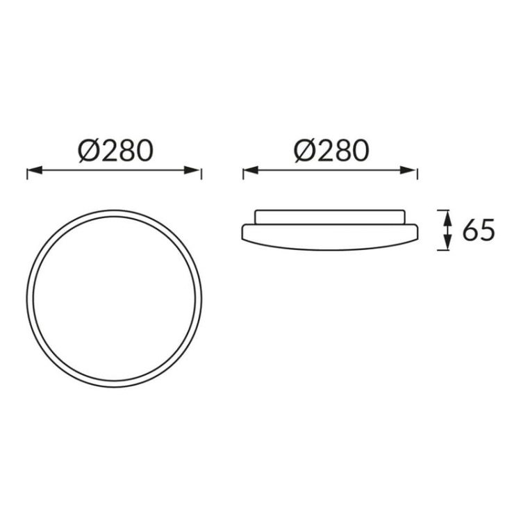 Plafoniera LINUS LED C 12W 280mm 730lm b. neutralny IP20 okrągła STRUHM wymiary.jpg