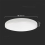 wymiary plafonu LED 18W