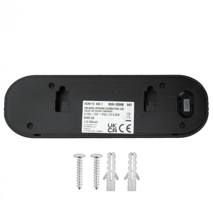 Lampa solarna LED RGB + WW