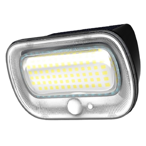 Solarna lampa elewacyjna LED z czujnikiem ruchu i zmierzchu SOE-5 IP54