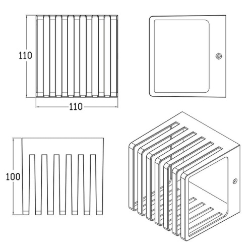 Oprawa elewacyjna SIROLO LED 10W 4000K 1000lm czarny IP54 GTV wymiary.jpg