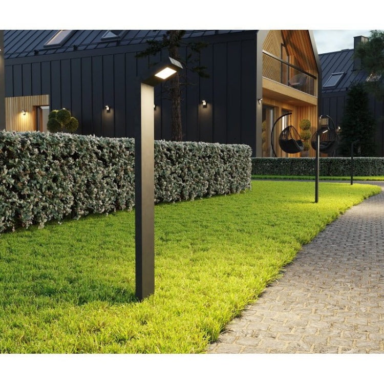Oprawa ogrodowa LED LONDON 78cm 10W 4000K 720lm czarny IP54 GTV zbliżenie.jpg