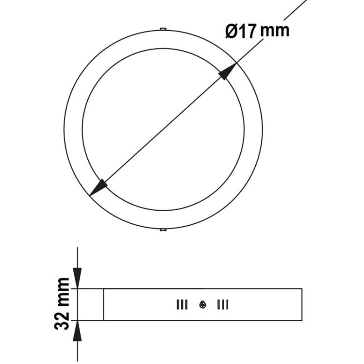 Oprawa natynkowa ORIS PLUS LD-ORN13W-CBP 13W 1020lm 120° 3000K GTV wymiary.jpg