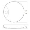 Plafoniera LED LOGOS z czujnikiem ruchu 16W 4000K 1200lm 360° IP44 GTV wymiary.jpg