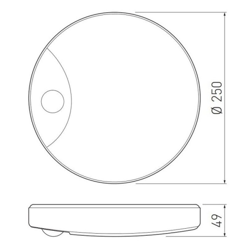 Plafoniera LED LOGOS z czujnikiem ruchu 16W 4000K 1200lm 360° IP44 GTV wymiary.jpg