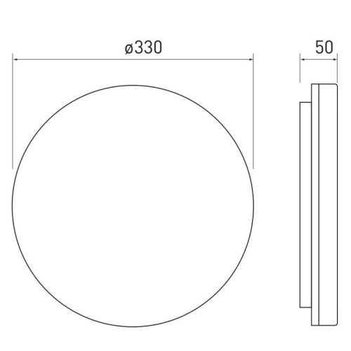 Plafoniera LED BESA 24W 3000K 2400lm ściemnialna IP54 IK10 GTV wymiary.jpg