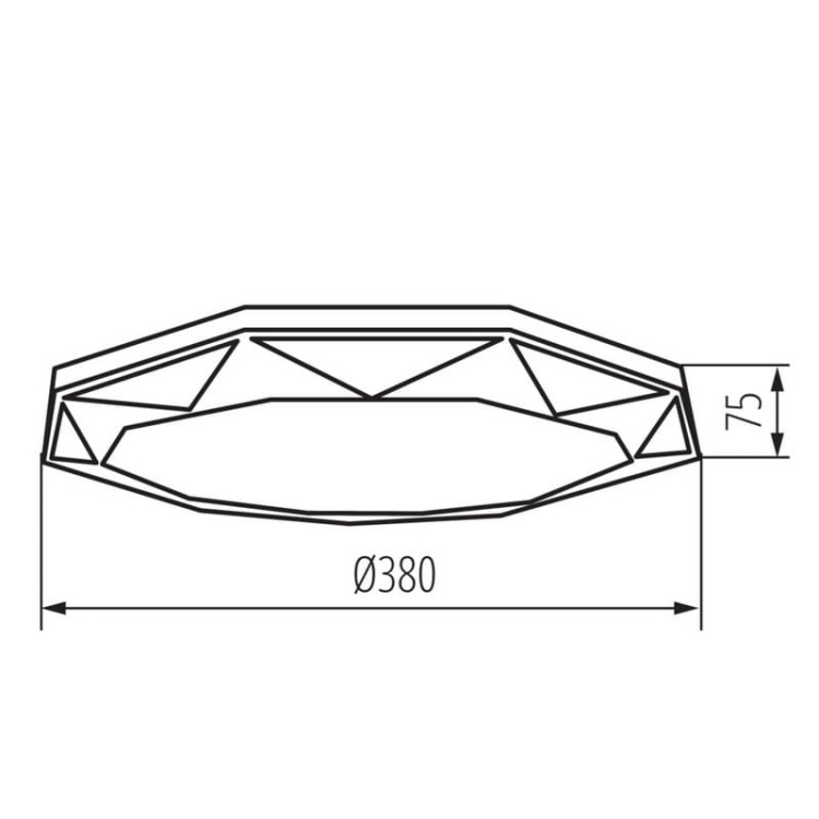 Plafoniera CARVO LED 17,5W 4000K 1320lm ∅380mm IP20 Kanlux 37321 wymiary.jpg