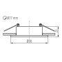 Pierścień oprawy punktowej FELINE DSL okrągły biały Kanlux 37253 wymiary.jpg