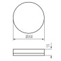 Plafoniera IPER LED 26W 4000K 3120lm czujnik ruchu ∅260mm okrągła IP65 Kanlux 37300 wymiary.jpg