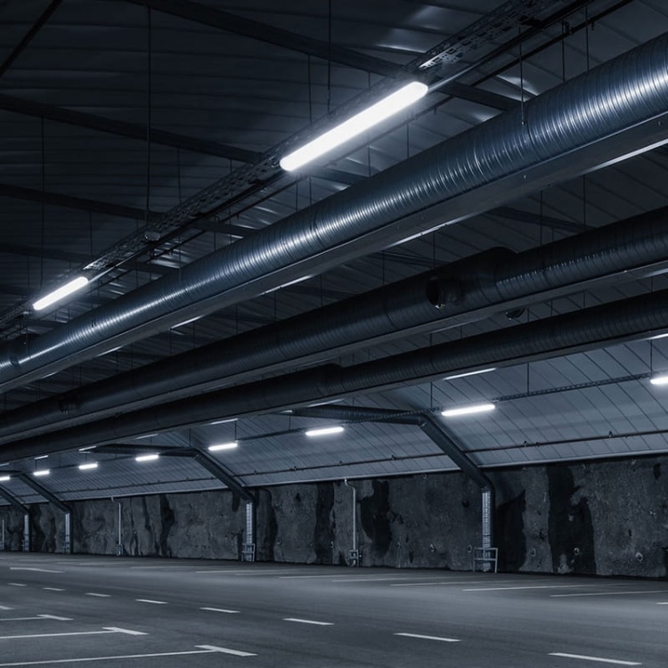 Oprawa hermetyczna LIMEA GO 120cm 50W b. neutralna 4000K 6700lm 120° IP65 SPECTRUM aranżacja