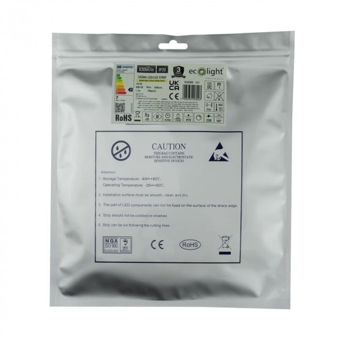Taśma LED COB biała ciepła 12V 35W 1600diod IP20 5m Ecolight EC20300 opakowanie.jpg