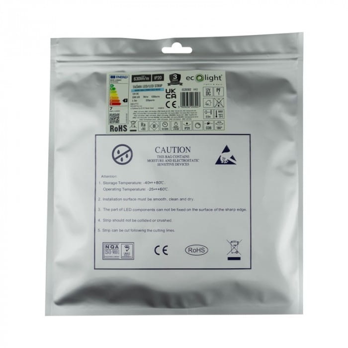 Taśma LED COB biała zimna 12V 35W1600diod IP20 5m Ecolight EC20302 opakowanie.jpg
