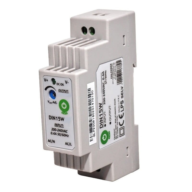 Zasilacz POS na szynę 15W 15V DC 1A DIN15W15.jpg