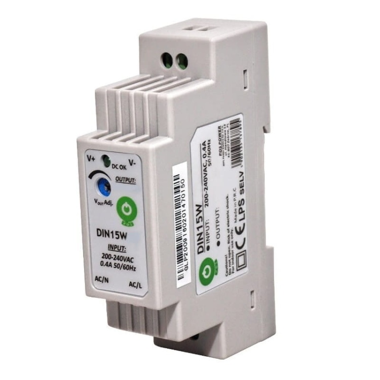 Zasilacz POS na szynę 15W 15V DC 1A DIN15W15.jpg