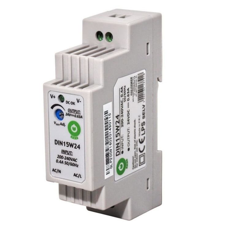 Zasilacz POS na szynę 15W 15V DC 1A DIN15W15.jpg