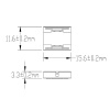 Rysunek wymiarowy złączki do taśmy LED COB 10mm