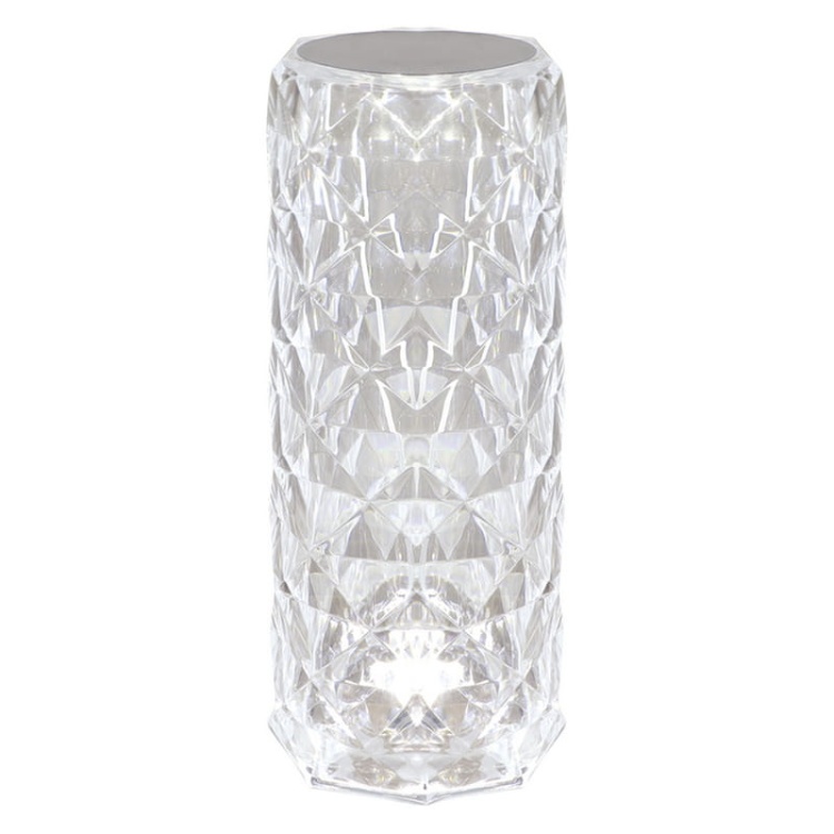 Lampka stołowa HOLI LED CRYSTAL 0,7W WW i CW 59lm przezroczysta 360° IP20 ściemnialna STRÜHM