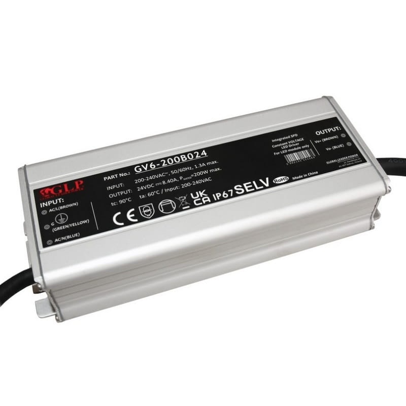Zasilacz napięciowy GV6-200B024 filtr PFC 24V 8.4A IP67 200W 5 lat gwarancji.jpg