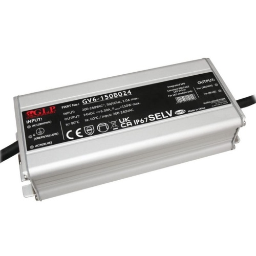 Zasilacz napięciowy GV6-150B024 filtr PFC 24V 6.3A IP67 150W 5 lat gwarancji.jpg