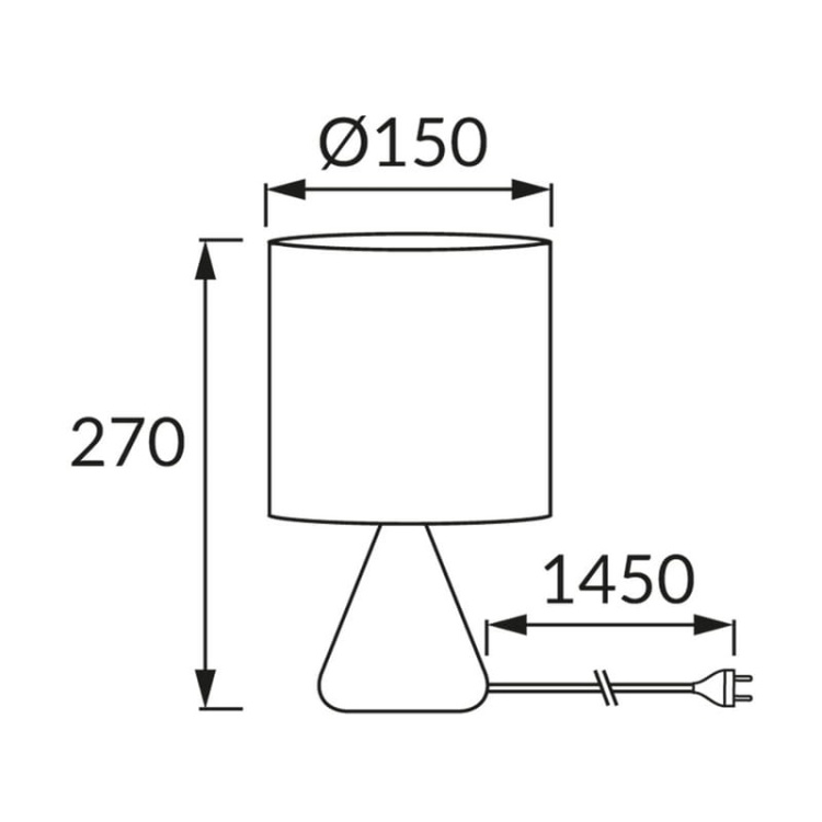 Lampka stołowa ATENA A E14 max 40W IP20 czarna STRÜHM wymiary.jpg
