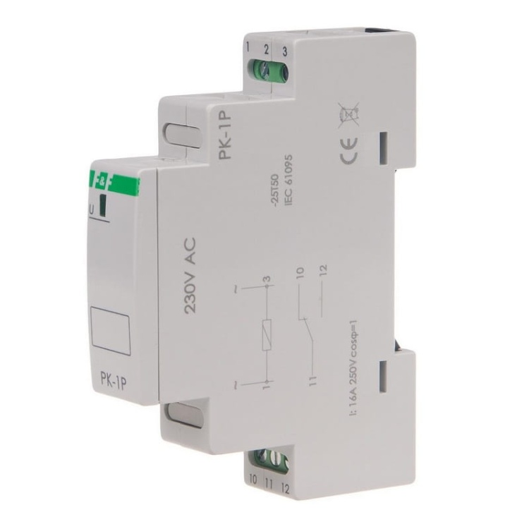 Przekaźnik elektromagnetyczny PK-1P 230V 16A F&F bok.jpg