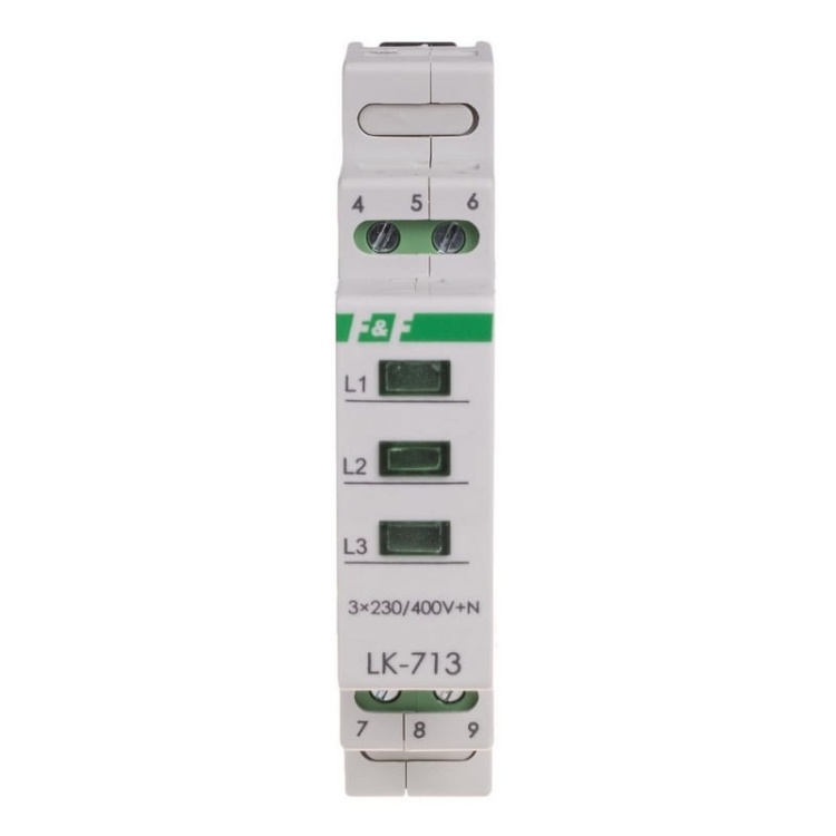 Lampka sygnalizacyjna LED LK-713G F&F front.jpg