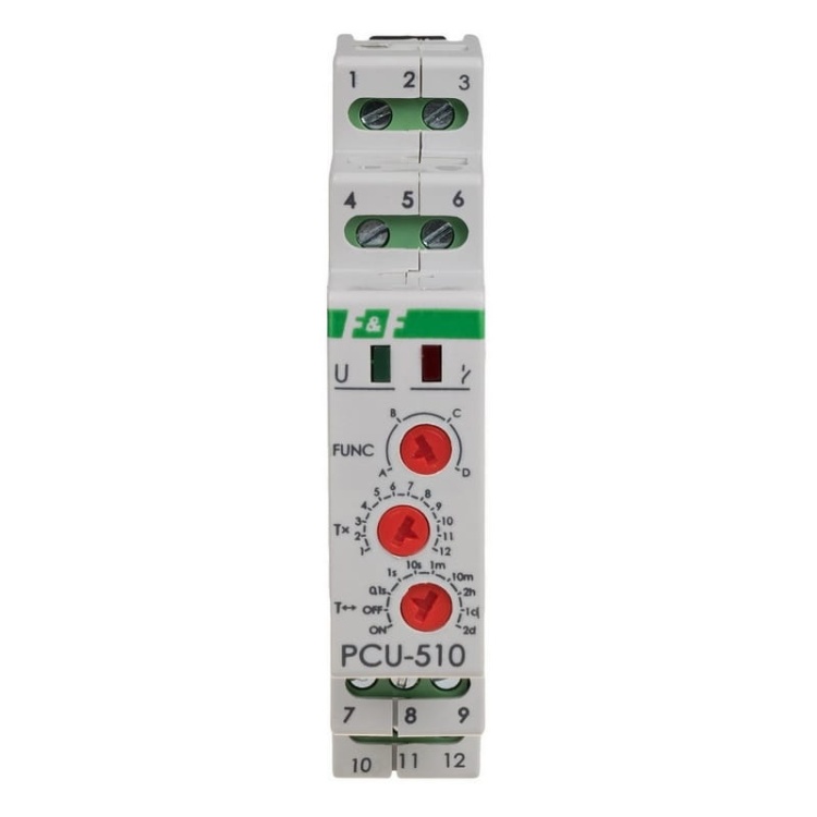 Przekaźnik czasowy 2P 2x8A 2xNOiNC PCU-510DUO F&F front.jpg