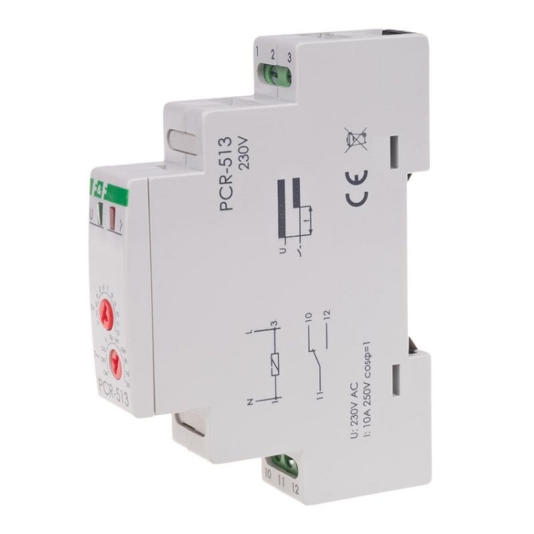 Przekaźnik czasowy 10A 1xNOiNC PCR-513 F&F bok.jpg