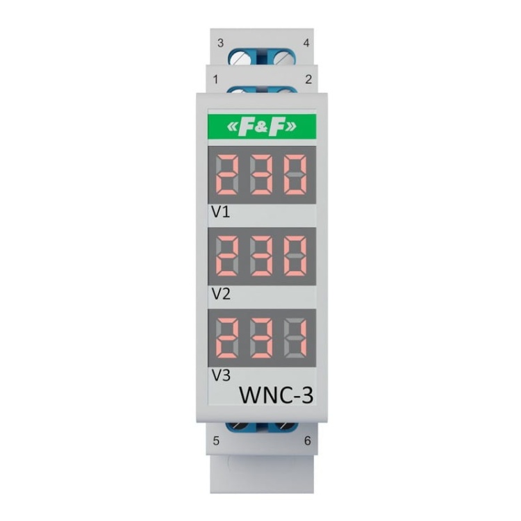 Wskaźnik cyfrowy napięcia WNC-3 trójfazowy F&F front.jpg
