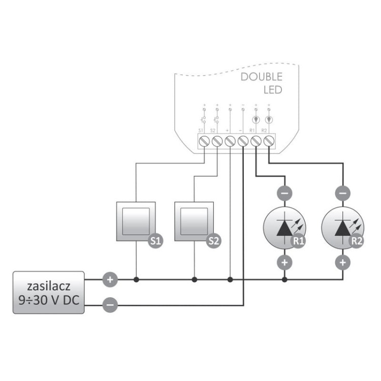 Sterownik Wi-Fi do oświetlenia LED dwukanałowy 12V DOUBLE LED Wi-LED2S2-P F&F schemat.jpg