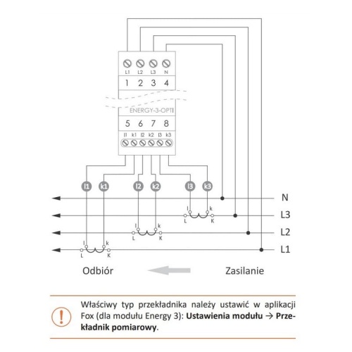 Licznik zużycia energii ENERGY-3 po wi-fi 40A trójfazowy Wi-MEF-3-OPTI-40 F&F schemat.jpg