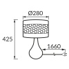Lampka stołowa WANDA E14 max 40W IP20 czarna STRÜHM wymiary.jpg