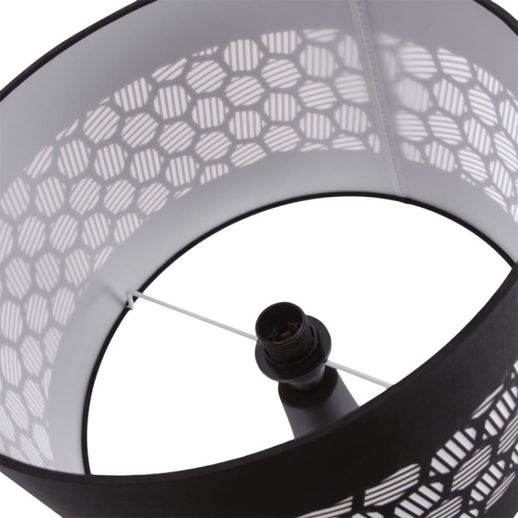 Lampka stołowa WANDA E14 max 40W IP20 czarna STRÜHM klosz.jpg
