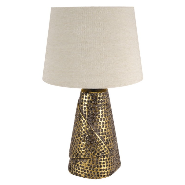 Lampka stołowa MAGDA E27 40W IP20 złoto-beżowa STRÜHM.jpg