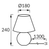 Lampka stołowa GALA E14 max 25W IP20 biała STRÜHM wymiary.jpg
