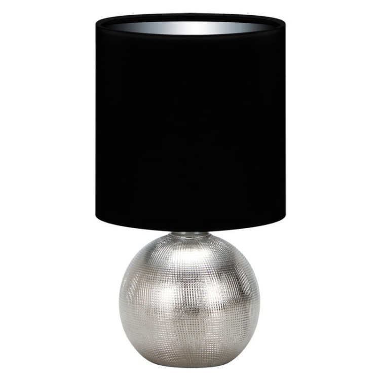 Lampka stołowa PERLO E14 max 40W IP20 srebrno-czarna STRÜHM.jpg