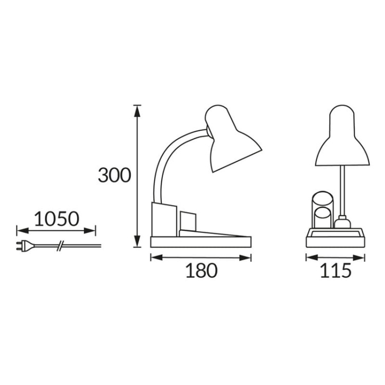 Lampka biurkowa IDOL E27 max 15W IP20 czarna STRÜHM wymiary.jpg