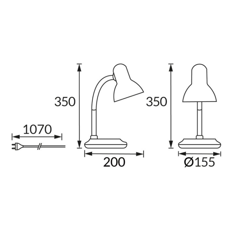 Lampka biurkowa PESTO E27 max 15W IP20 różowa STRÜHM wymiary.jpg