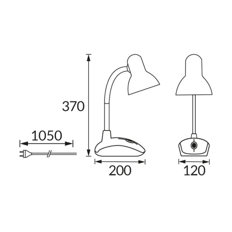 Lampka biurkowa NOBEL E27 max 15W IP20 różowa STRÜHM wymiary.jpg