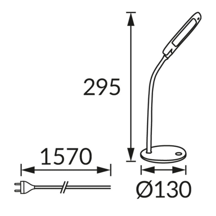 Lampka biurkowa DORI 5W 4200K 400lm IP20 zielona STRÜHM wymiary.jpg