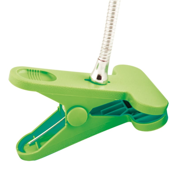 Lampka biurkowa DORI CLIP 5W 4200K 400lm IP20 zielona STRÜHM zbliżenie.jpg